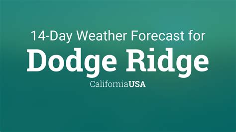 Dodge Ridge, CA Hourly Weather 